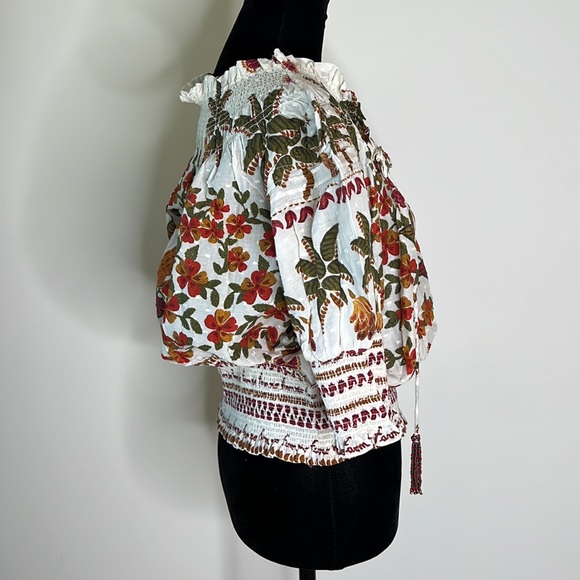 FARM RIO Off White Made In Brazil Blouse - Picture 8 of 14